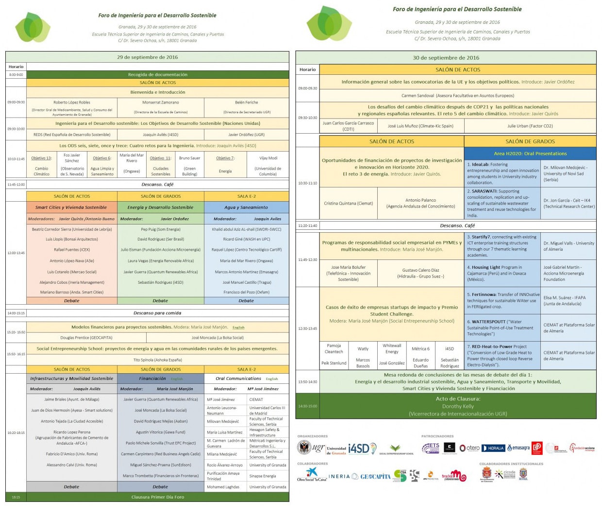 Program of the Forum for Sustainable Development