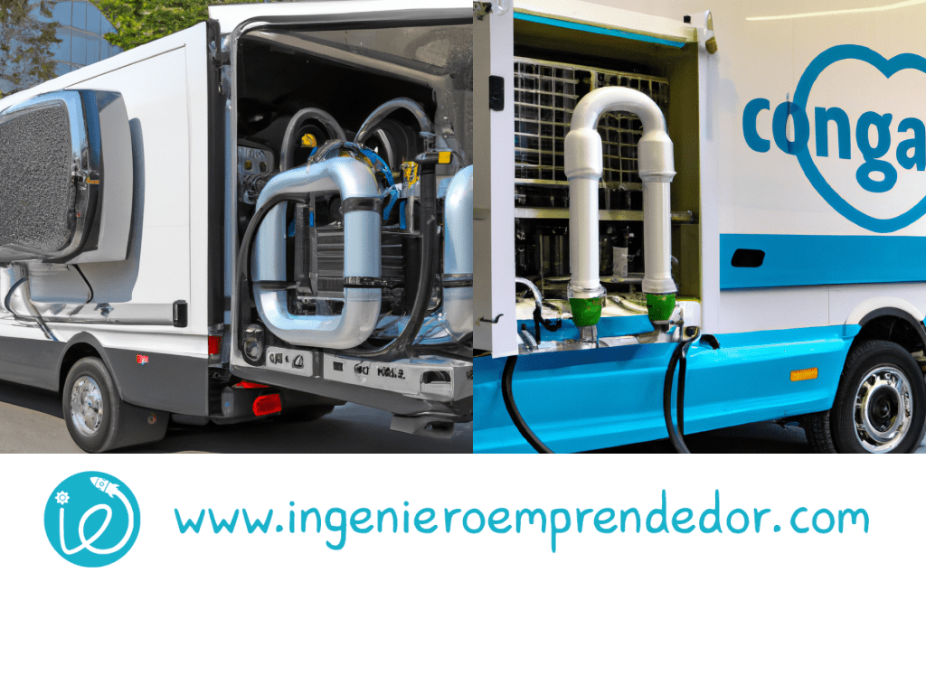 Hydrogen cooling for delivery vans